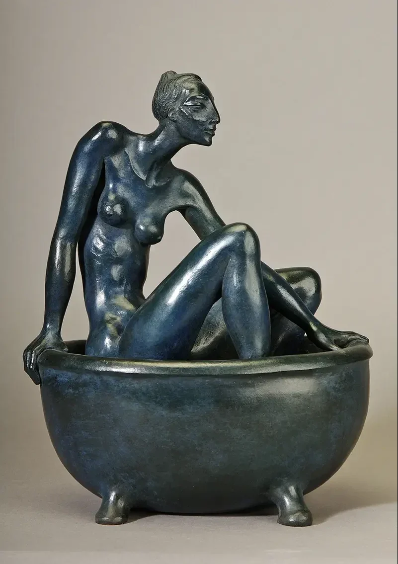 Sculpture Yeva "Femme dans la Baignoire "